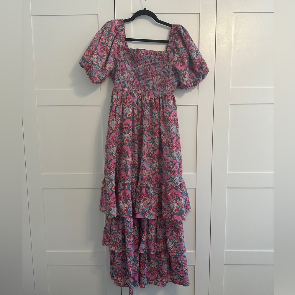 English Factory Puff Sleeve Dress